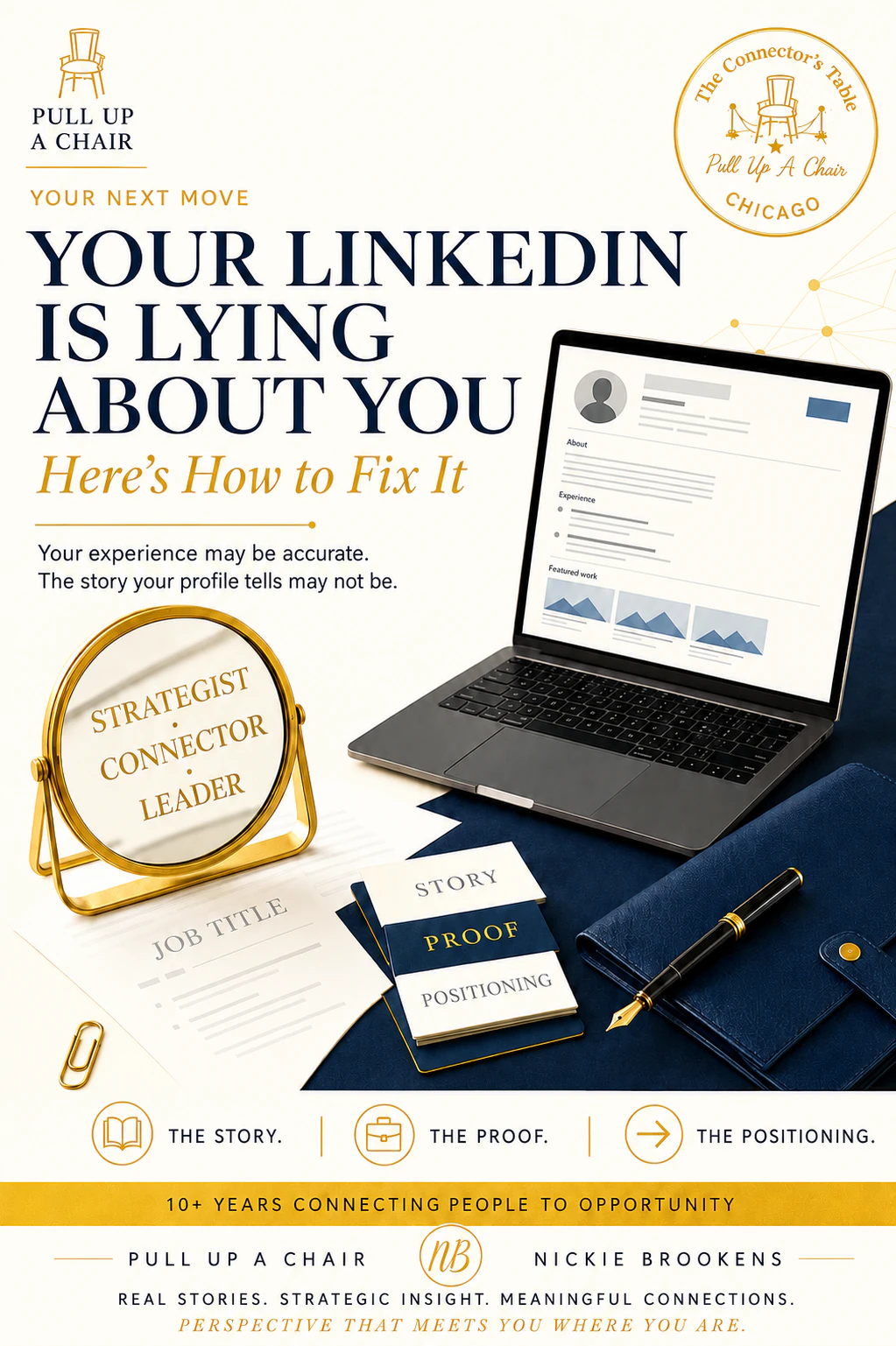 Your LinkedIn Is Lying About You—Here's How to Fix It — Pull Up a Chair cover art