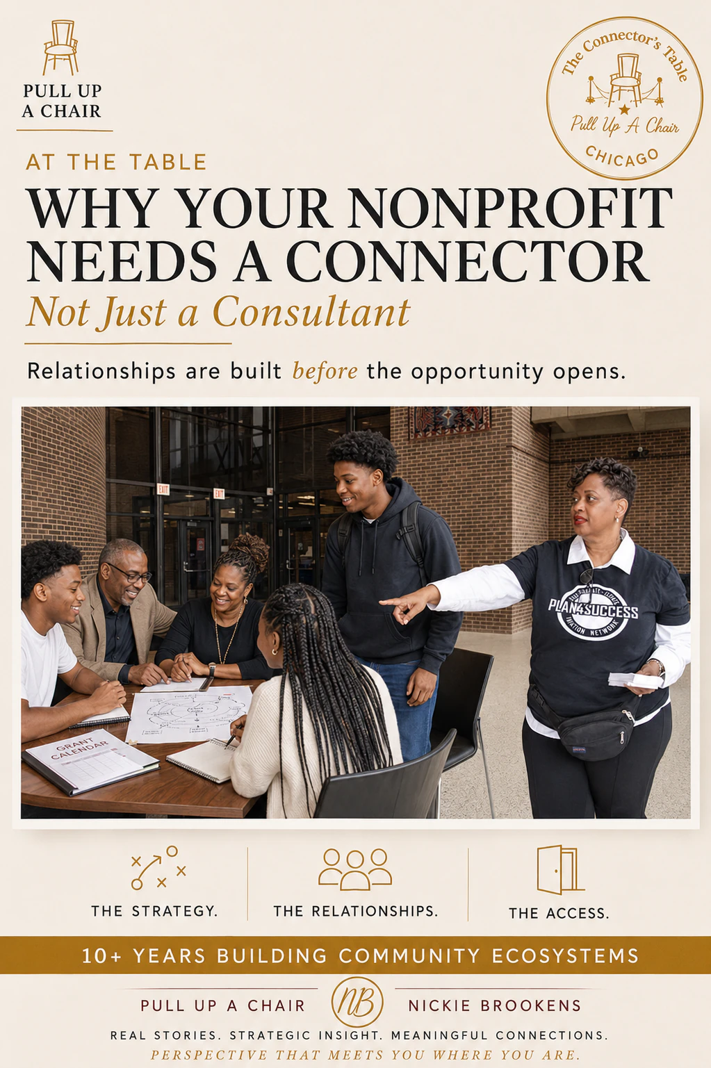 Why Your Nonprofit Needs a Connector—Not Just a Consultant — Pull Up a Chair cover art